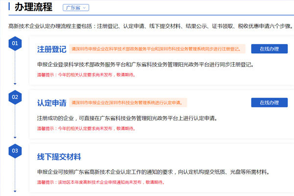 廣東省高新技術(shù)企業(yè)申報(bào)流程，詳細(xì)圖文介紹