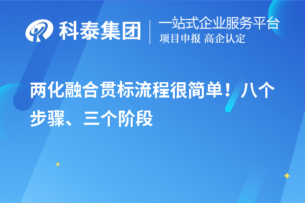 兩化融合貫標(biāo)流程很簡單！八個(gè)步驟、三個(gè)階段