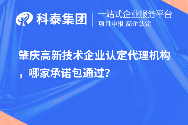 肇慶高新技術(shù)企業(yè)認(rèn)定代理機構(gòu)，哪家承諾包通過？