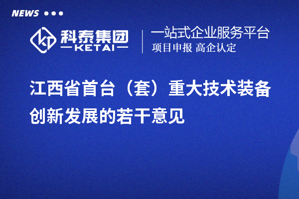江西省首臺套補貼政策，單個企業(yè)累計補貼不超過100萬元