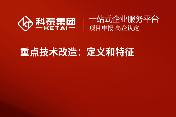 重點(diǎn)技術(shù)改造:定義和特征