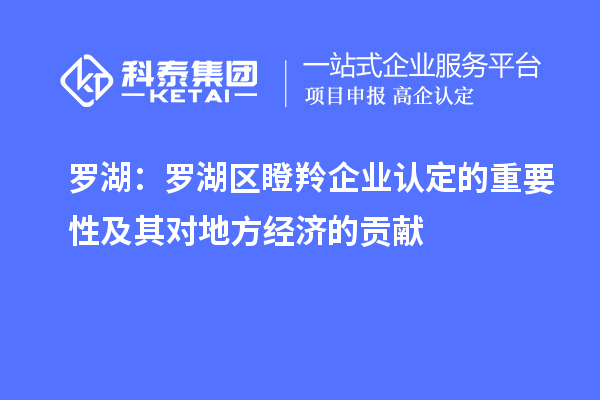 羅湖:羅湖區(qū)瞪羚企業(yè)認定的重要性及其對地方經(jīng)濟的貢獻