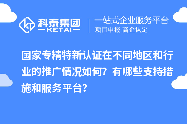 國家專精特新認證在不同地區(qū)和行業(yè)的推廣情況如何？有哪些支持措施和服務(wù)平臺？