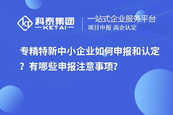 專精特新中小企業(yè)如何申報和認(rèn)定？有哪些申報注意事項？
