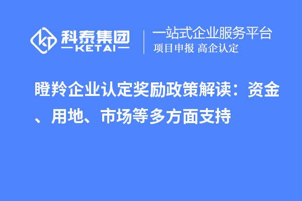 <a href=http://www.a910078829.cn/fuwu/dengling.html target=_blank class=infotextkey>瞪羚企業(yè)認(rèn)定</a>獎勵政策解讀：資金、用地、市場等多方面支持