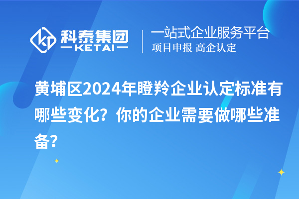 黃埔區(qū)2024年瞪羚企業(yè)認定標準有哪些變化？你的企業(yè)需要做哪些準備？