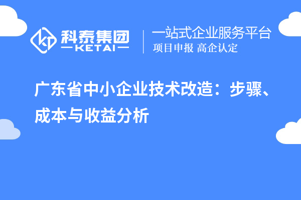 廣東省中小企業(yè)技術(shù)改造：步驟、成本與收益分析