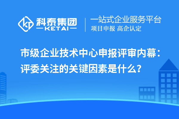 市級企業(yè)技術(shù)中心申報評審內(nèi)幕：評委關(guān)注的關(guān)鍵因素是什么？