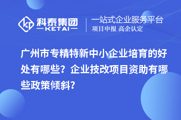 廣州市專精特新中小企業(yè)培育的好處有哪些？企業(yè)<a href=http://www.a910078829.cn/fuwu/jishugaizao.html target=_blank class=infotextkey>技改</a>項目資助有哪些政策傾斜？