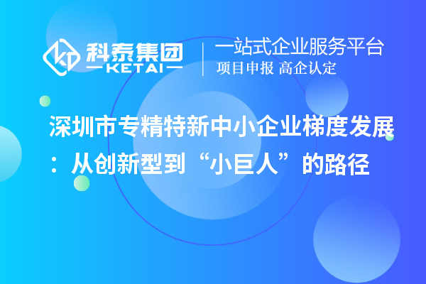 <a href=http://www.a910078829.cn/shenzhen/ target=_blank class=infotextkey>深圳市專精特新</a>中小企業(yè)梯度發(fā)展:從創(chuàng)新型到“小巨人”的路徑