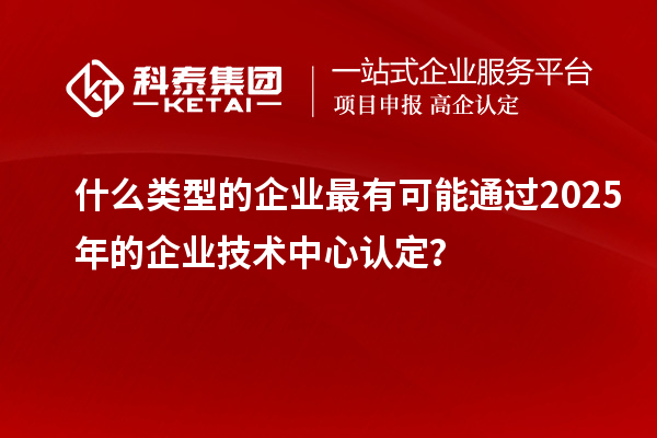 什么類(lèi)型的企業(yè)最有可能通過(guò)2025年的企業(yè)技術(shù)中心認(rèn)定？