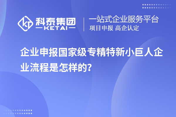 企業(yè)申報(bào)國家級(jí)專精特新小巨人企業(yè)流程是怎樣的？