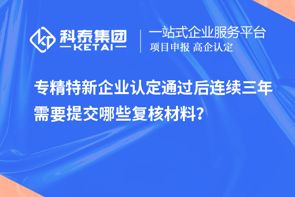 專精特新企業(yè)認(rèn)定通過后連續(xù)三年需要提交哪些復(fù)核材料？