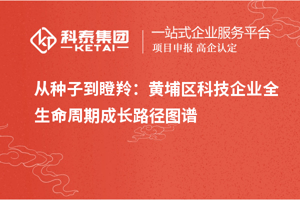 從種子到瞪羚：黃埔區(qū)科技企業(yè)全生命周期成長路徑圖譜
